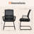 Inbox Zero Office Mesh Chair Office Guest Conference Chair w/ Lumbar Support Ergonomic Backrest
