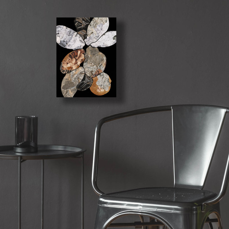 Art mural en verre acrylique épique «Segona Boulders 1» par Coco Good, 12 po x 16 po