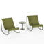 Ensemble de chaises berçantes d'extérieur 2 personnes-115152167