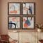 «Floating on Silk I», ensemble de 4 peintures sur toile encadrées-60148647-60148655