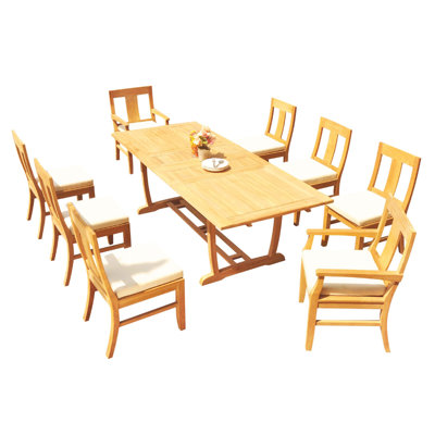Osborne Outdoor 11 - Piece Teak Dining Set