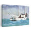 Key West, Hauling Anchor, 1903 Classic Coastal Ocean Wall Art Print by Winslow Homer - 1 Piece Wrapped Canvas Wall Art-2104005985