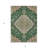 3' X 5' Emerald Beige And Brown Oriental Washable Indoor Outdoor Area Rug
