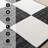 Wum Collection Black/White Checkerboard Area Rug-1100763587-1128599035