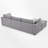 4 - Piece Upholstered Sectional-1787170382