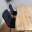 Brown Wooden Dining Table with 2 Black Chairs and Bench - Dining Furniture-802387001-802387002