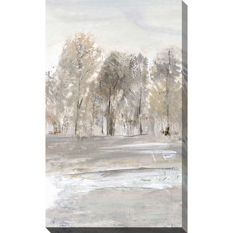 Meadow's Edge II - Peinture, L 18 po x H 30 po, Toile tendue