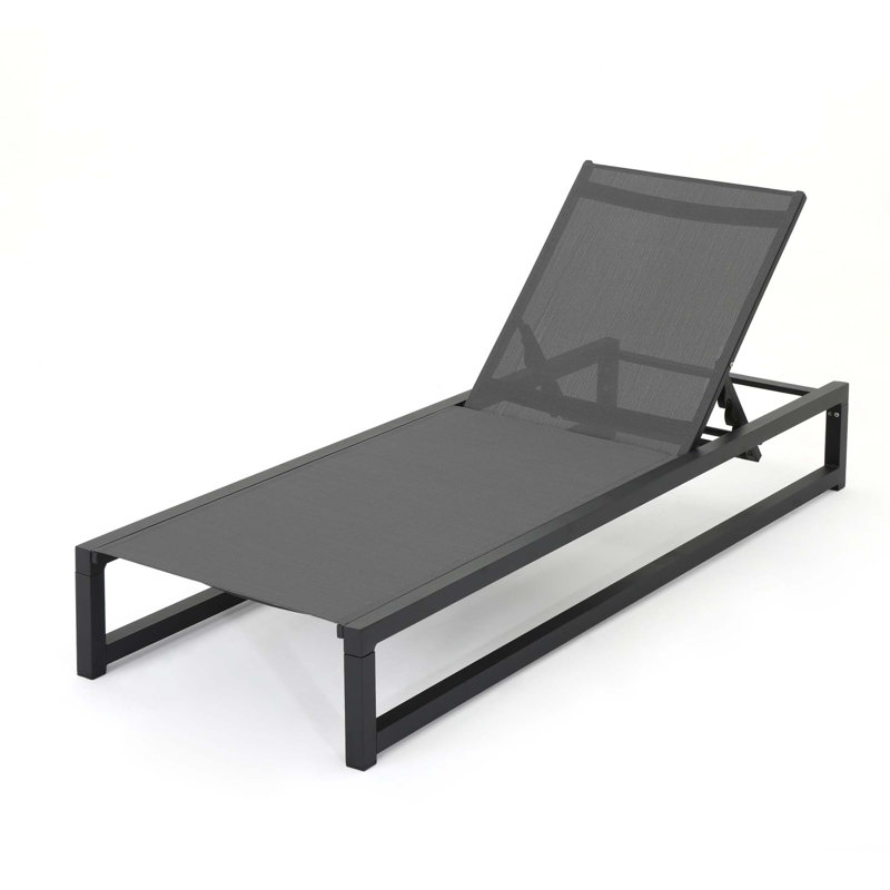 VENICE CHAISE LOUNGE, Black/Gray