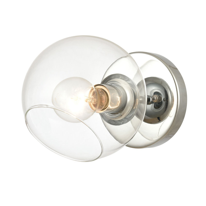 Applique murale 1 lumière de 7 po de hauteur Claro - Chrome poli