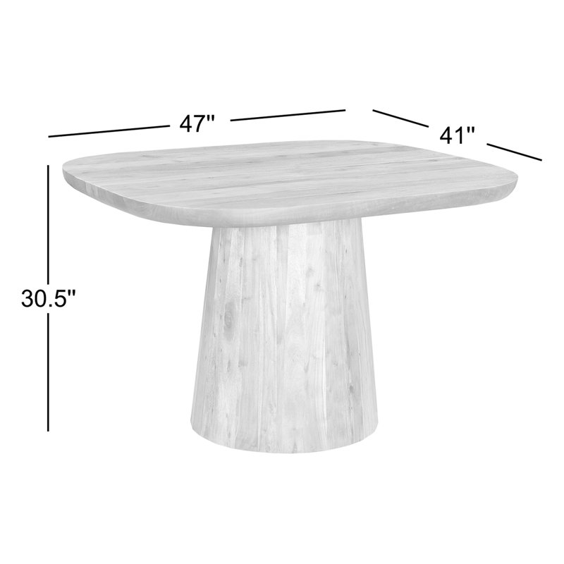 Genie Acacia Solid Wood Dining Table, Natural