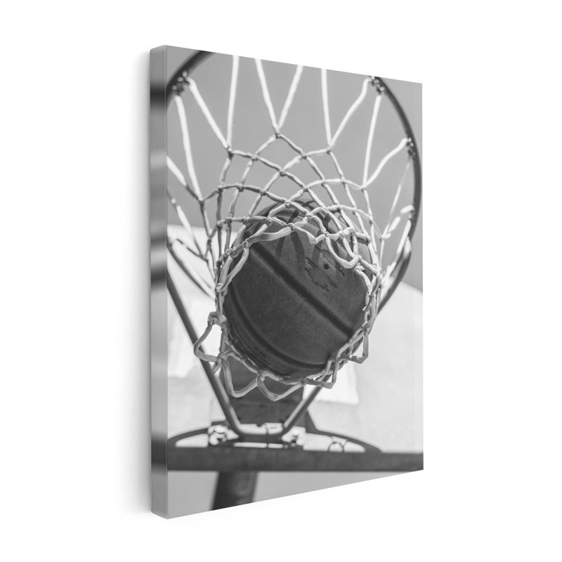 Balle dans le cerceau, Unframed, Canvas, 12"H x 16"W