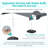 Free Standing Retractable Awning With Weighted Base