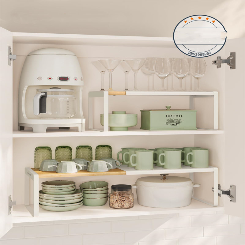 Stainless Steel Spice Rack, White