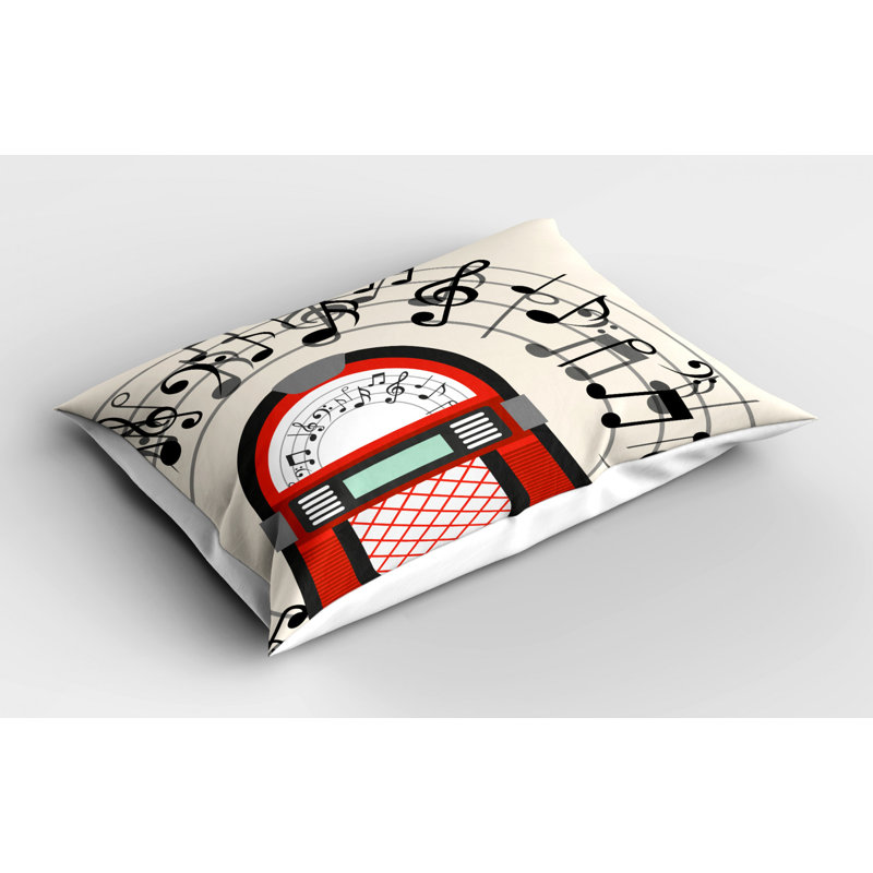 Jukebox Polyester Sham Set, King