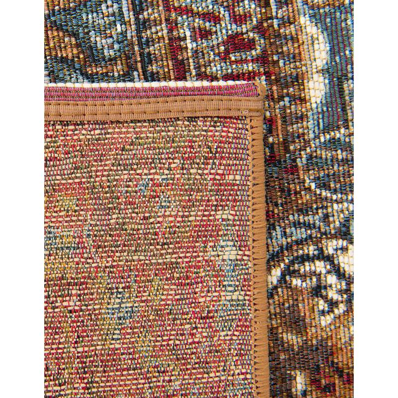 Indoor/Outdoor Traditional Area Rug, Square 10'