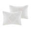 Édredon en coton à motif géométrique double / grand classique, 3 pièces, motif classique