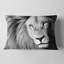 Coussin lombaire pour tête de lion animal