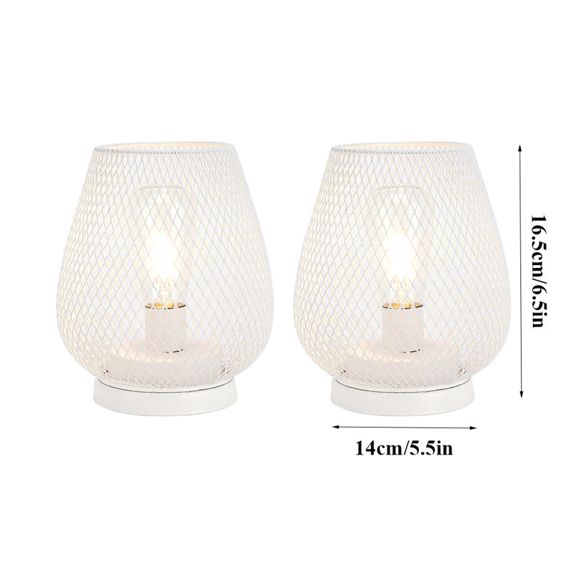 Lampe fantaisie en métal, Blanc