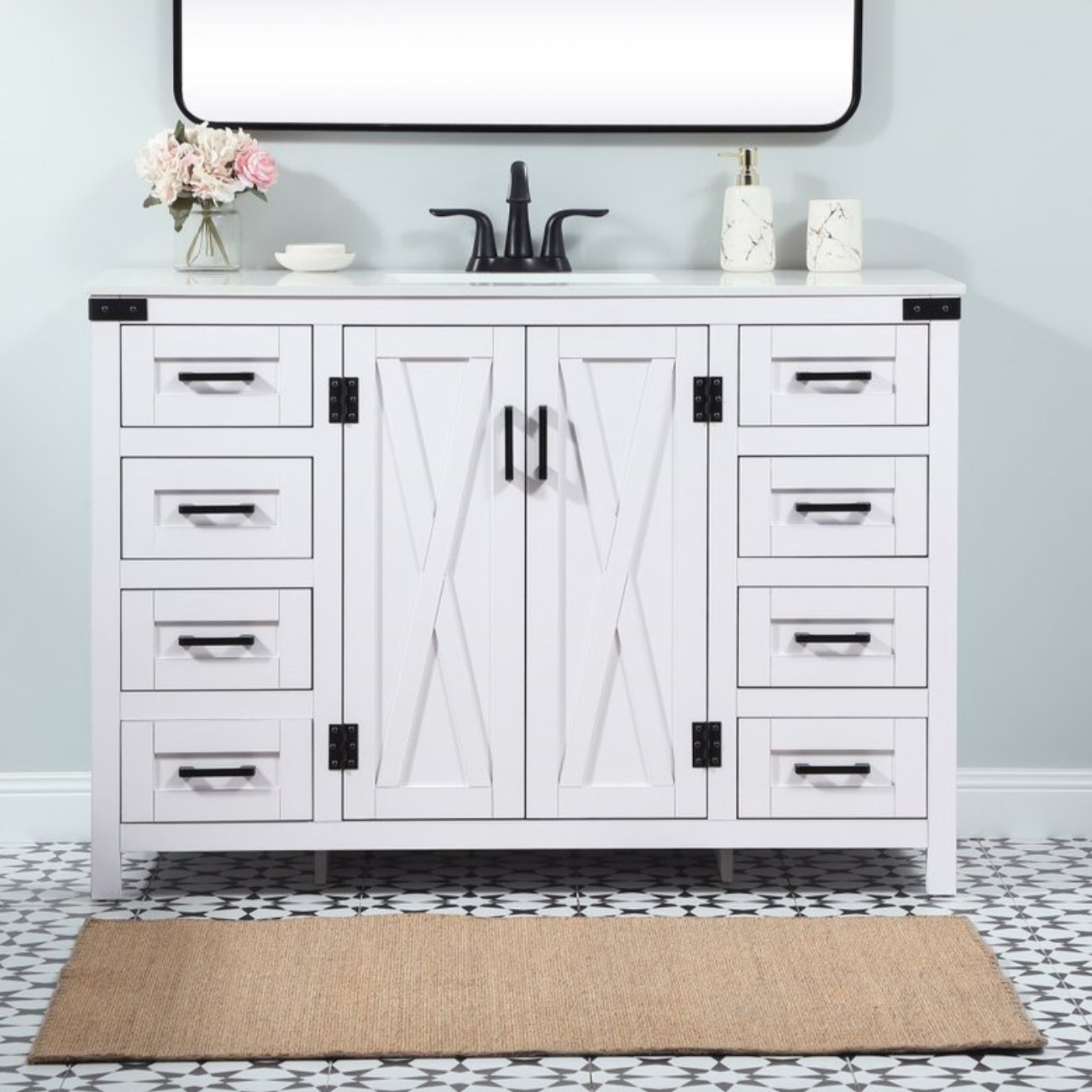 Slayton 48'' Single Bathroom Vanity, White