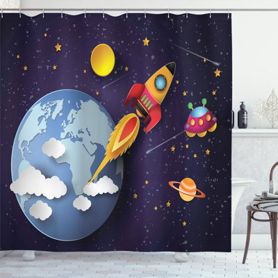Shower Curtain with Hooks Included