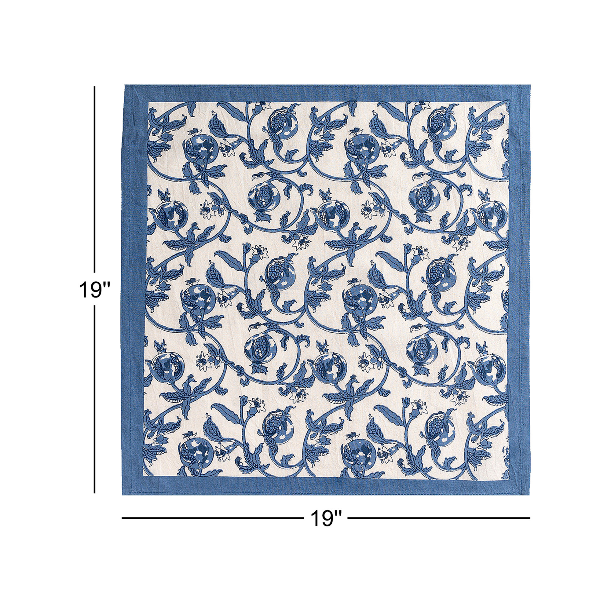 Britannia 19" W x 19" L Napkin, Blue