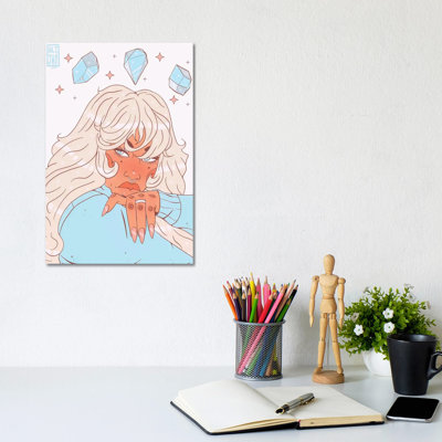 Crystal Beauty 1 Piece Wrapped Canvas Wall Art