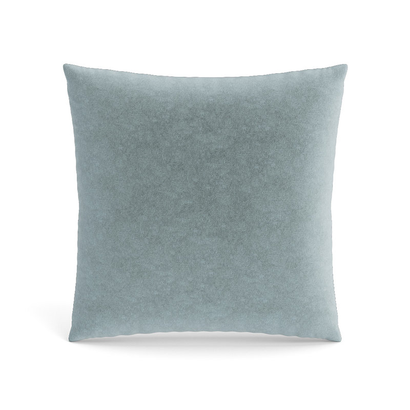 Fresco Polyester Blend Throw Square Pillow Cover, Naples Blue