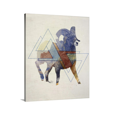 «Double Exposure Wildlife Ram», impression