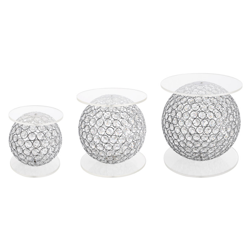 Présentoir à gâteaux, à petits gâteaux et à dessert 3 pièces