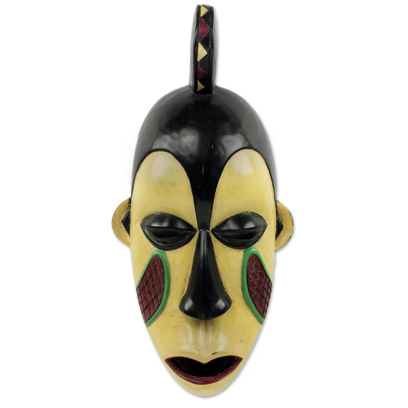 Masque en bois d’afrique yorouba