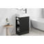 Meuble-lavabo 18,6 po avec lavabo, meuble-lavabo avec tablette à deux niveaux, orientation gauche ou droite, noir (WF308491 nouvelle couleur)