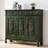 Green Solid Wood Shoe Storage Bench-1105006424
