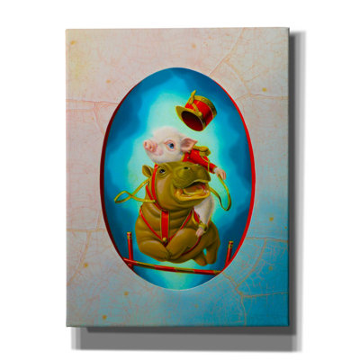 Jumping' by Valery Vecu Quitard, Canvas Wall Art