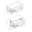 Table basse, L 42 po, cocktail, plateau relevable, rectangulaire