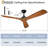 60" Ceiling Fan without Light, with Remote Control-88202014-88202019