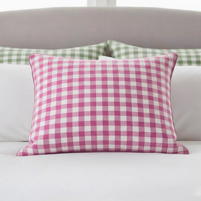 Gingham Pattern Pillow Sham