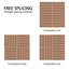 Carreaux de terrasse en bois 12 po x 12 po-94829037