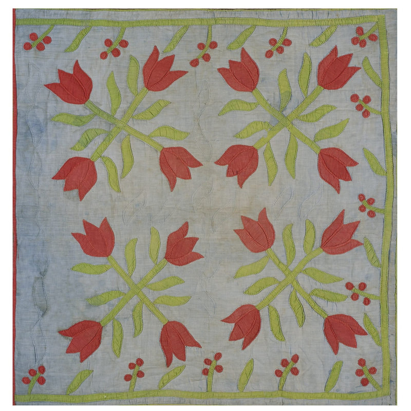 Tapis tissé à plat Antique Quilt America