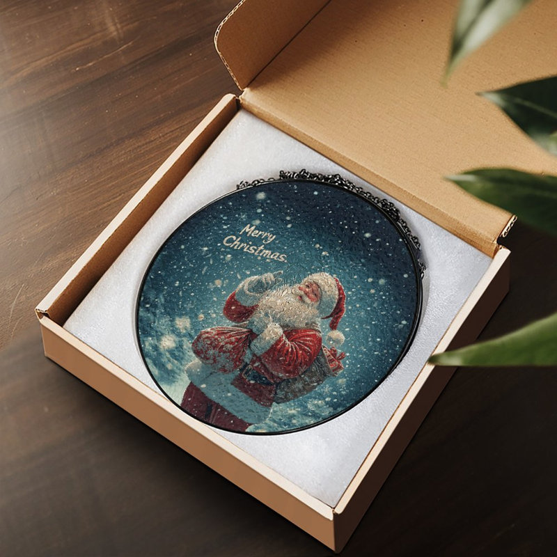 Merry Christmas Santa, 6,3 x 6,3 po (16 x 16 cm)
