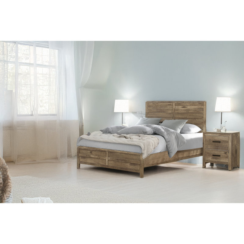 Franco Light Brown Panel Bedroom Set, Très grand