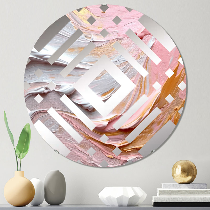 Ontario - Miroir décoratif à losanges, 31,4 po x 31,4 po