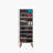 Modern Shoe Cabinet with Solid Wood Legs & Handles, White, 19.7 x 53.1 x 15.0 inches | 100% Melamine Coated Chipboard, UV Coated, Numerous Shelves | Abstract Geometric Design, Perfect for Entryway & Storage Solutions-747501418