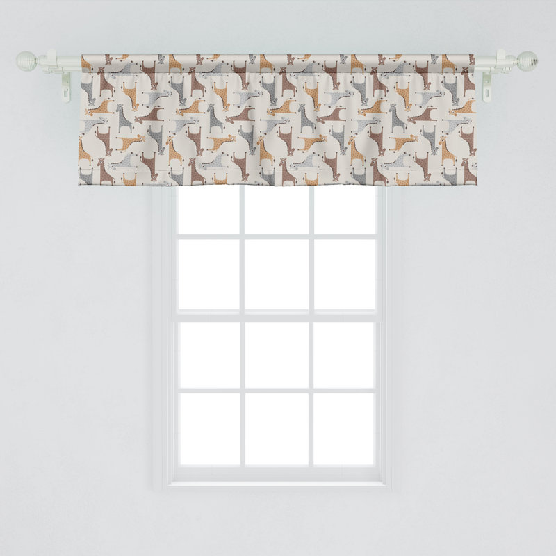 Ensemble de 2 cantonnières Ambesonne Girafe, L 54 po x L 12 po