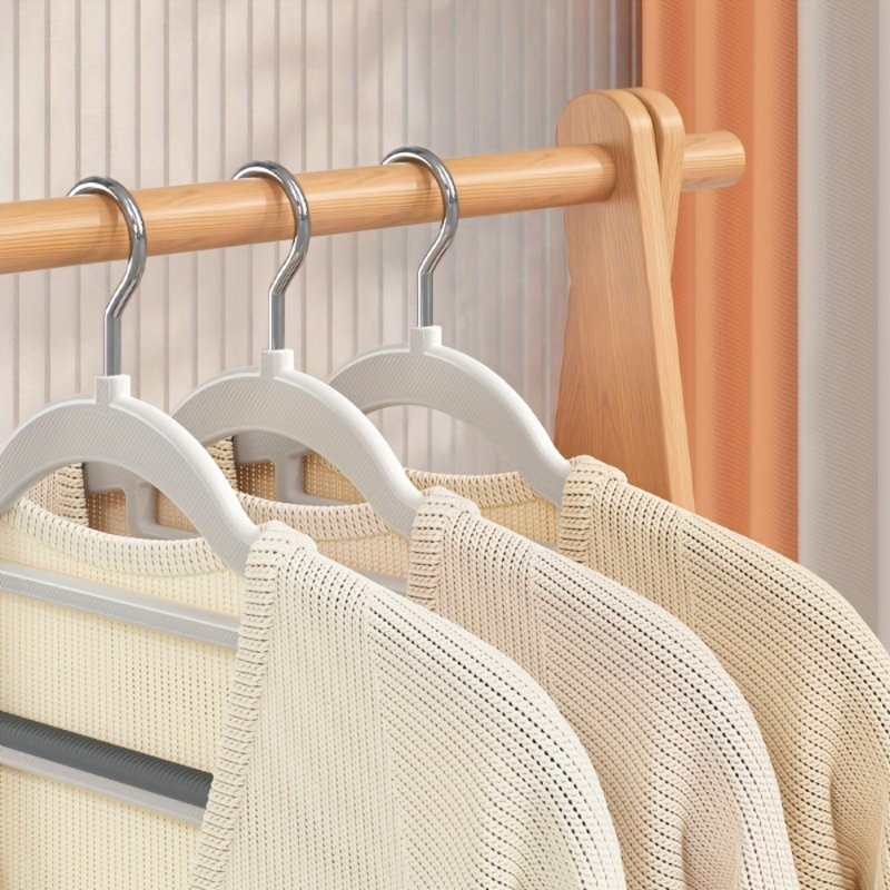 Mellin Plastic Standard Hanger for Suit/Coat, Blanc