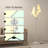  68.9" 2-Bird Silver LED Novelty Floor Lamp with Outlet