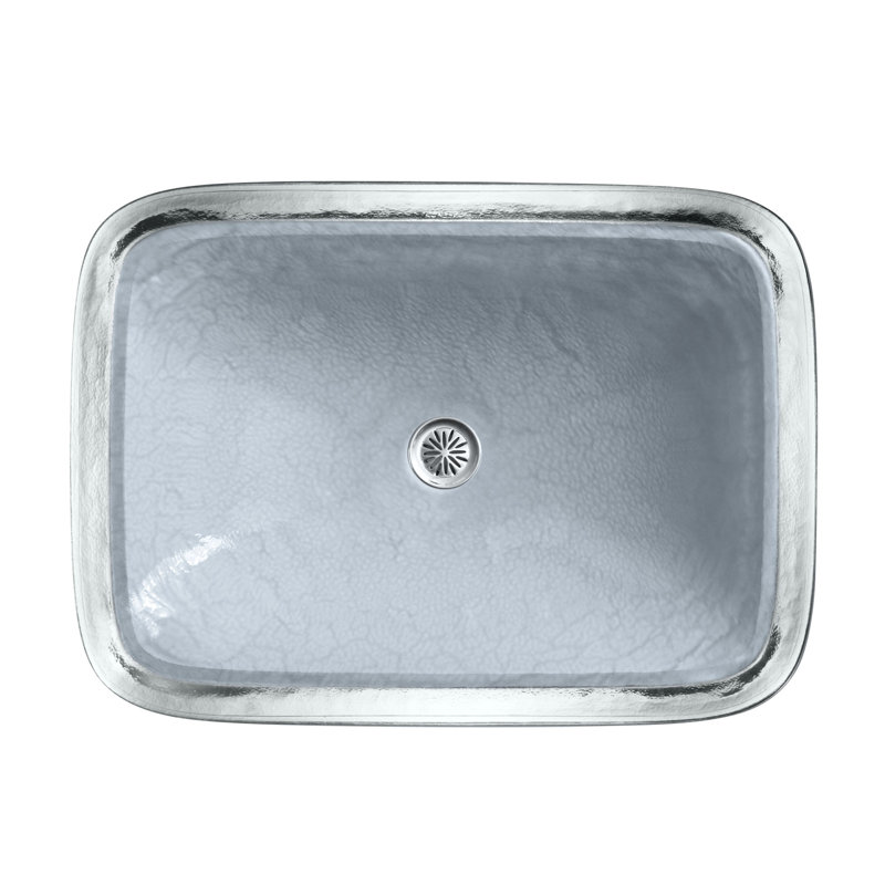 Kohler Inia, Artist Editions Rectangle Glass Wading Pool Bathroom Sink, Opaque Dusk