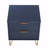 Dumbo 20" W Modern 2-Drawer Fluted Nightstand in Midnight Blue-1895428238