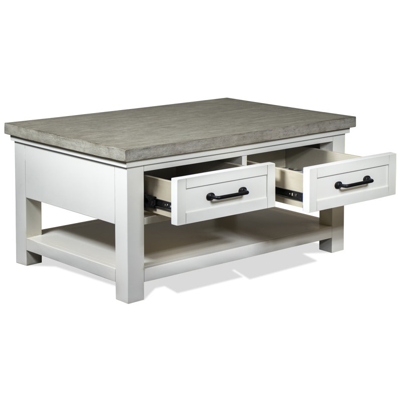 Table basse à 4 pieds avec rangement