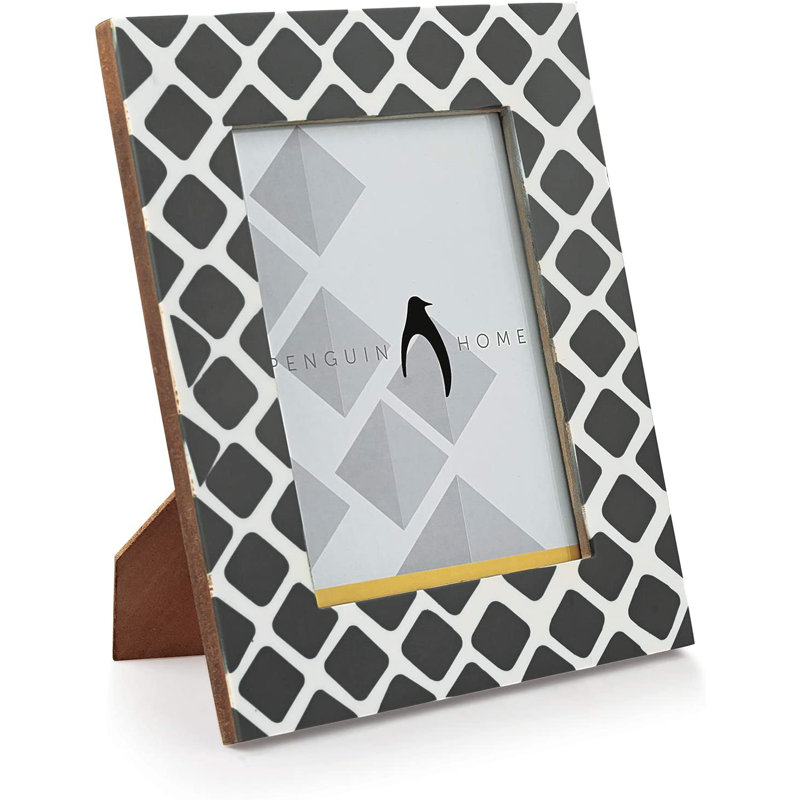 Bevelled Picture Frame, 26.5cm H x 21.8cm W x 26.8cm  D, Charcoal