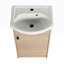 Meuble-lavabo simple autoportant avec plateau en céramique 18,1 po Litfin